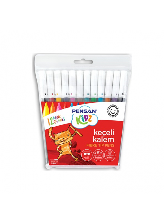 Pensan Keçeli Boya Kalemi Kidz 12 Renk 99060 Pensan Keçeli Boya Kalemi Kidz 12 Renk 99060