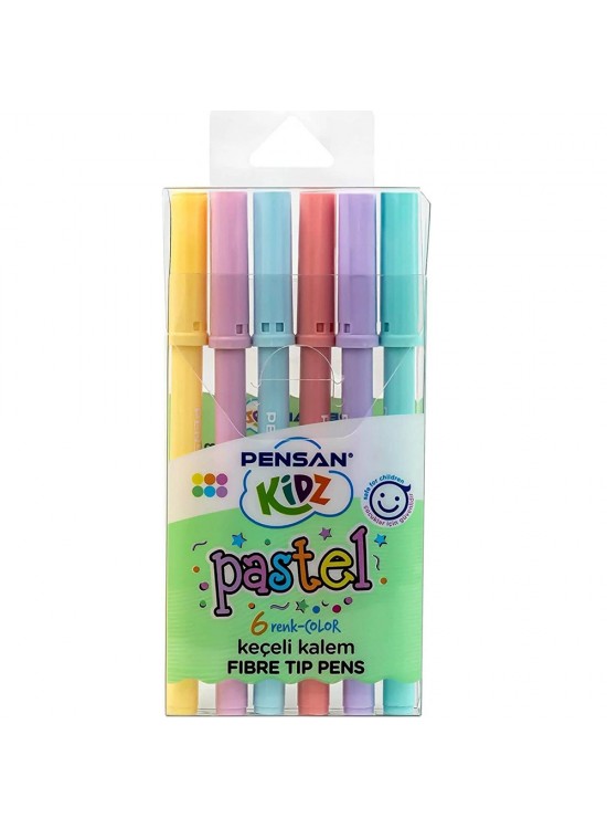 Pensan Kidz Keçeli Kalem 6 Renk Pastel Pensan Kidz Keçeli Kalem 6 Renk Pastel