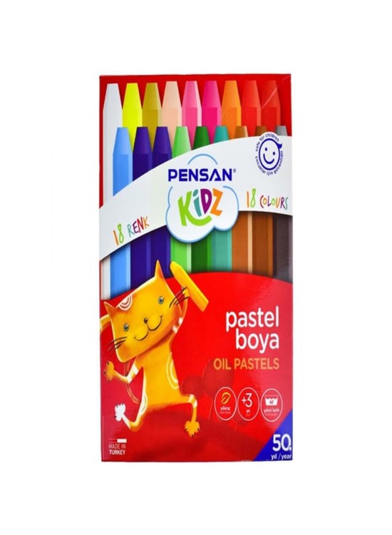 Pensan Kidz Pastel Boya 18 Renk 98061 Pensan Kidz Pastel Boya 18 Renk 98061