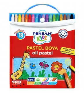 Pensan Kidz Pastel Boya Çantalı 18 Renk 98121