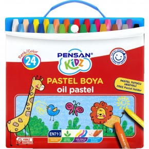 Pensan Kidz Pastel Boya Çantalı 24 Renk