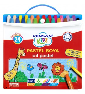 Pensan Kidz Pastel Boya Çantalı 24 Renk