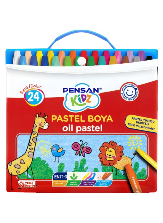 Pensan Kidz Pastel Boya Çantalı 24 Renk Pensan Kidz Pastel Boya Çantalı 24 Renk