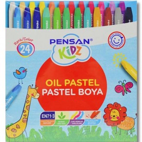 Pensan Pastel Boya Kidz Karton 24 Renk