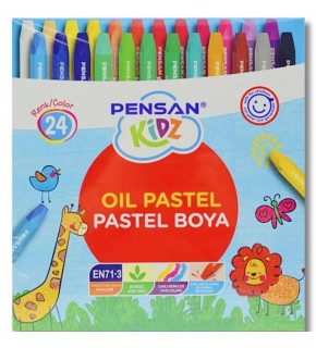 Pensan Pastel Boya Kidz Karton 24 Renk