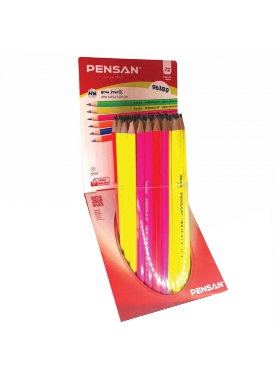 Pensan Renkli Neon Kurşun Kalemler Pe96180/72 (1 Adet)