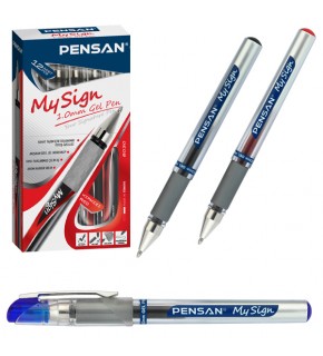 Pensan Roller Kalem My-Sign Jel Bilye Uçlu İmza Kalemi 1.0 MM Mavi 6030 (1 Adet)