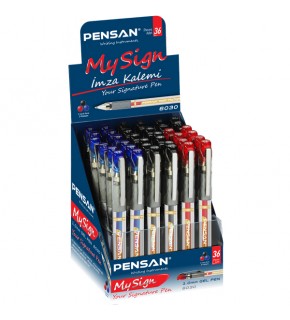 Pensan Roller Kalem My-Sign Jell Bilye Uçlu İmza Kalemi 1.0 MM  MSK 36 LI 6030