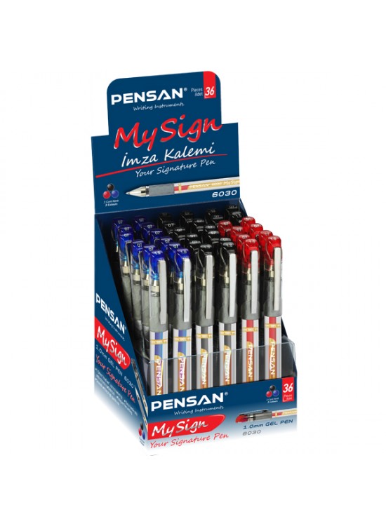Pensan Roller Kalem My-Sign Jell Bilye Uçlu İmza Kalemi 1.0 MM MSK 36 LI 6030 Pensan Roller Kalem My-Sign Jell Bilye Uçlu İmza Kalemi 1.0 MM MSK 36 LI 6030