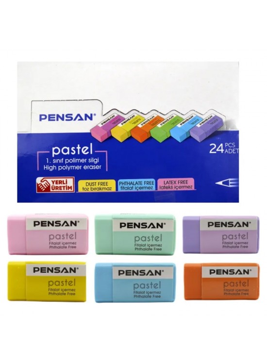Pensan Silgi Pastel 24 LÜ PSS-24P