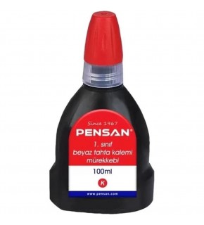 Pensan Tahta Kalemi Mürekkebi Kırmızı 100 ML 4009 (1 Adet)