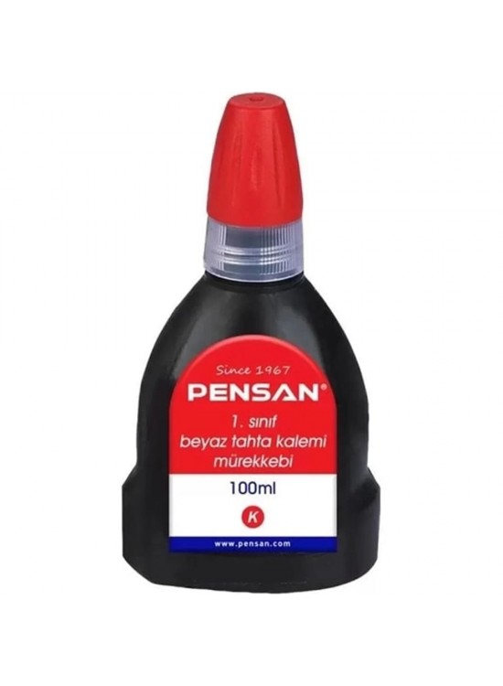 Pensan Tahta Kalemi Mürekkebi Kırmızı 100 ML 4009 (1 Adet)