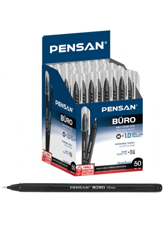 Pensan Tükenmez Kalem Büro 1.0 MM Siyah 2270 (1 Adet) Pensan Tükenmez Kalem Büro 1.0 MM Siyah 2270 (1 Adet)