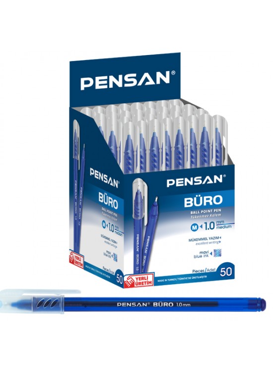 Pensan Tükenmez Kalem Büro 1 MM Mavi 2270 (1 Adet)
