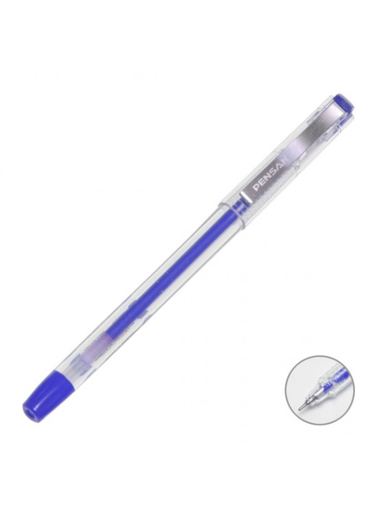 Pensan Tükenmez Kalem My-King Jel Metal Klips 0.5 MM Mavi 6405 (1 Adet)