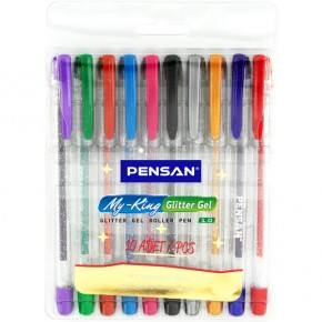 Pensan Tükenmez Kalem My-King Jel Simli 10 Renk
