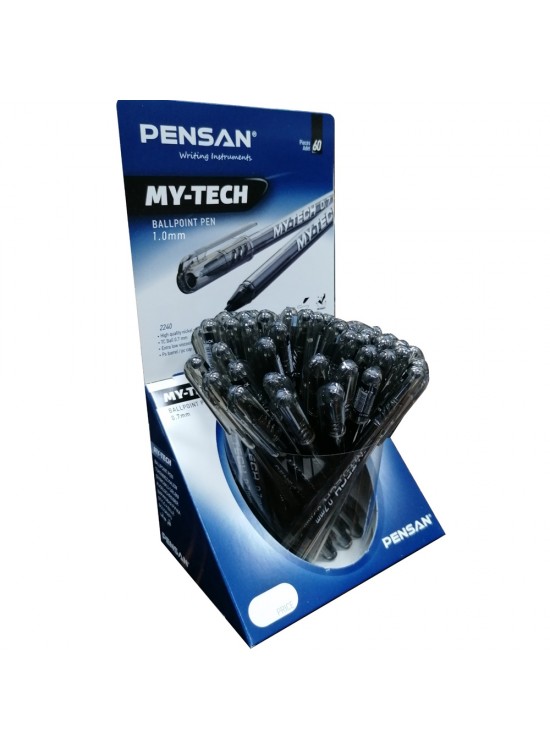 Pensan Tükenmez Kalem My-Tech 1.0 MM Siyah 2250 (1 Adet)