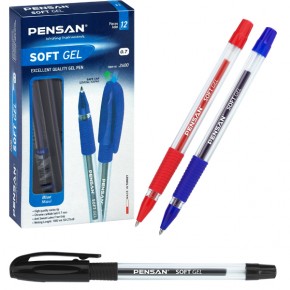 Pensan Tükenmez Kalem Soft Gel 0,7 mm Mavi 2400 (1 Adet)