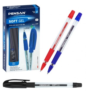 Pensan Tükenmez Kalem Soft Gel 0,7 mm Mavi 2400 (1 Adet)