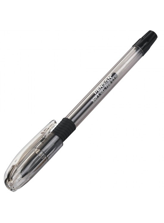 Pensan Tükenmez Kalem Soft Gel Fıne Siyah 0.5 MM (1 Adet)