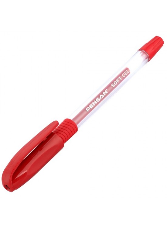 Pensan Tükenmez Kalem Soft Gel Kırmızı 0.7 MM 2400 (1 Adet) Pensan Tükenmez Kalem Soft Gel Kırmızı 0.7 MM 2400 (1 Adet)