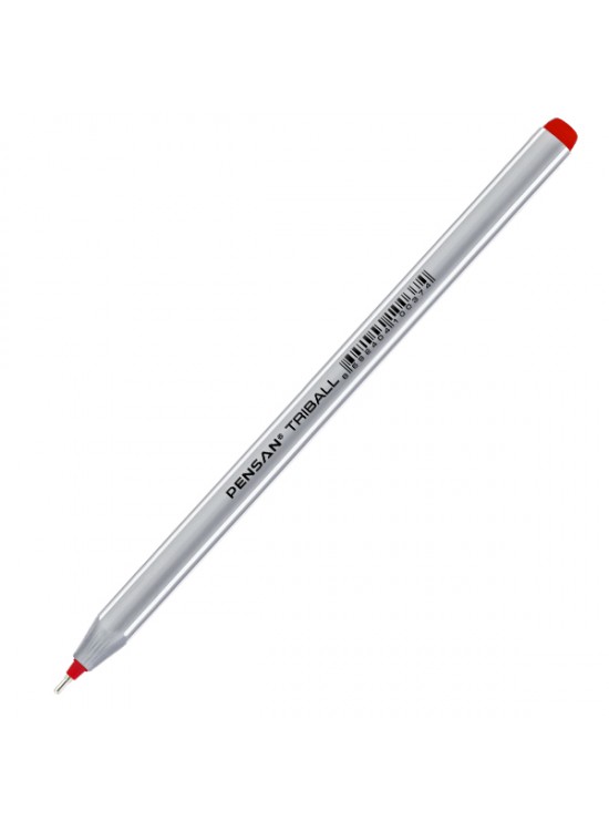 Pensan Tükenmez Kalem Triball 1.0 MM Bilye Uç Kırmızı 1003 (1 Adet)