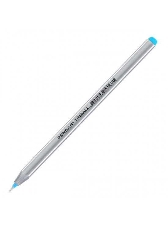 Pensan Tükenmez Kalem Triball 1.0 MM Bilye Uç Turkuaz 1003 (1 Adet)