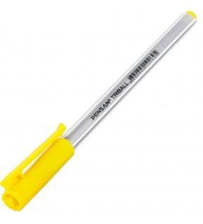 Pensan Tükenmez Kalem Triball 1.0 MM Bilye Uçlu Sarı (1 Adet)