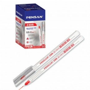 Pensan Tükenmez Kalem Üçgen Kırmızı 0,5 MM 2305 (1 Adet)