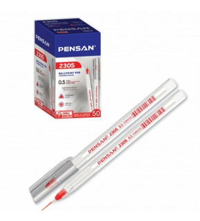 Pensan Tükenmez Kalem Üçgen Kırmızı 0,5 MM 2305 (1 Adet)