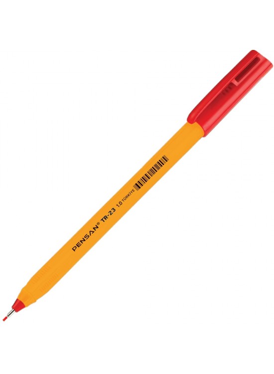 Pensan Tükenmez Kalem Üçgen Kırmızı TR-23 (1 Adet)