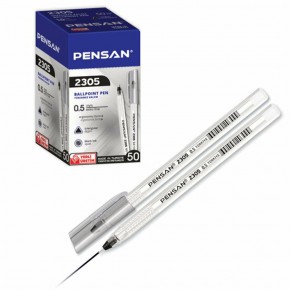 Pensan Tükenmez Kalem Üçgen Siyah 0,5 MM 2305 (1 Adet)