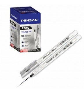 Pensan Tükenmez Kalem Üçgen Siyah 0,5 MM 2305 (1 Adet)