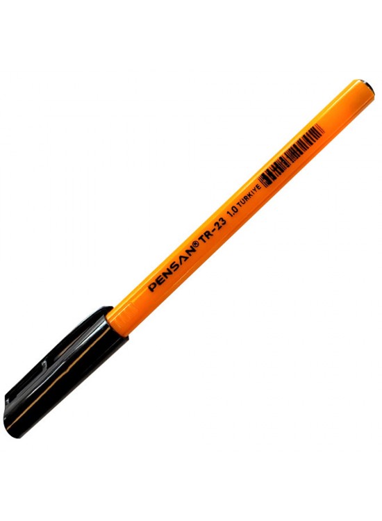 Pensan Tükenmez Kalem Üçgen Siyah TR-23 (1 Adet)