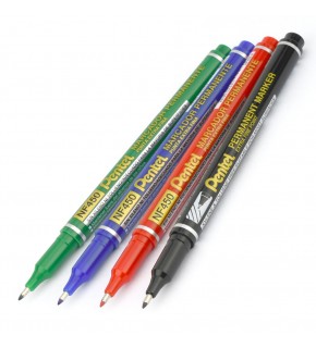 Pentel Marcador Permanent Markör-Ekstra İnce Uç Mavi Y NF450-C (1 Adet)