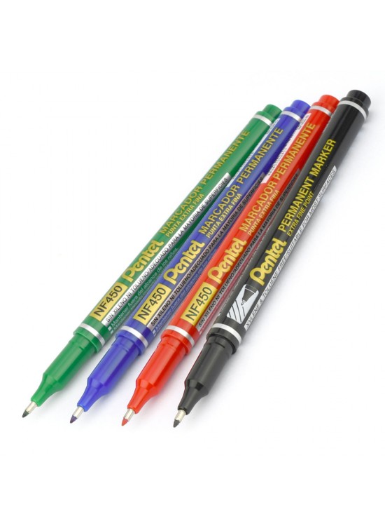 Pentel Marcador Permanent Markör-Ekstra İnce Uç Mavi Y NF450-C (1 Adet)