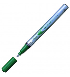 Pentel Markör Kontürlü Outline Paint Yeşil MSP60-ZD (1 Adet)