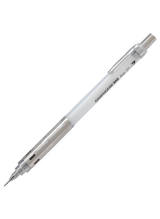 Pentel Teknik Çizim Ve Yazı Versatili 0.7 MM Beyaz GraphGear 300