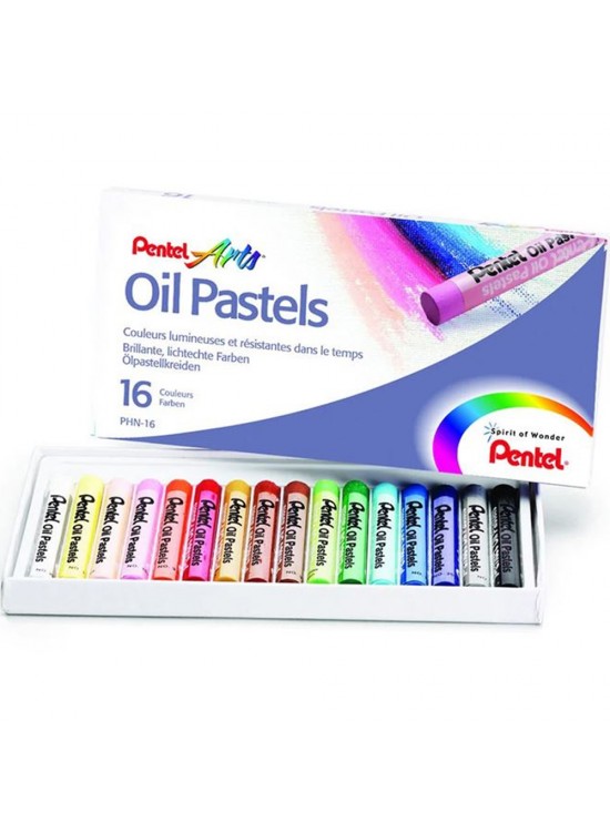 Pentel Yağlı Pastel 16 Renk PHN16 Pentel Yağlı Pastel 16 Renk PHN16