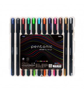 Pentonic Jel Kalem Blister Set Karışık Renk 12 Li