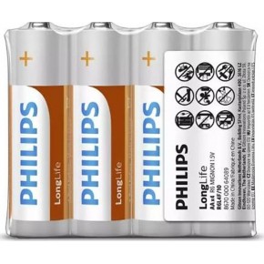 Philips Longlife Kalem Pil AA 4 Lü Ph-r6l4f/10