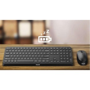 Philips SPT6307B-38 Kablosuz Klavye Mouse Seti Siyah 3000 Series 2.4Ghz Silent Desing