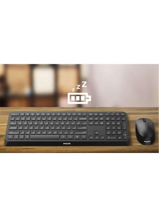 Philips SPT6307B-38 Kablosuz Klavye Mouse Seti Siyah 3000 Series 2.4Ghz Silent Desing