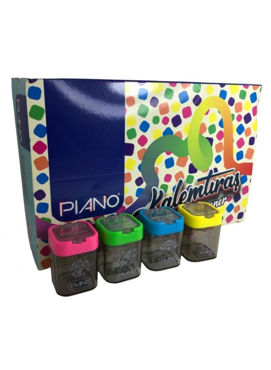 Piano Kalemtıraş Kare Neon Ckt-278 (1 Adet)