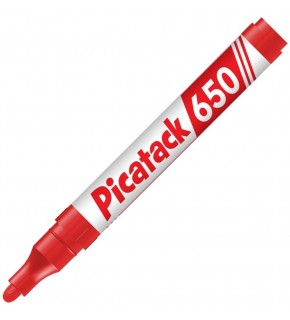 Picatack Permanent Marker 1,5-3 MM Yuvarlak Uç Kırmızı 650 (1 Adet)