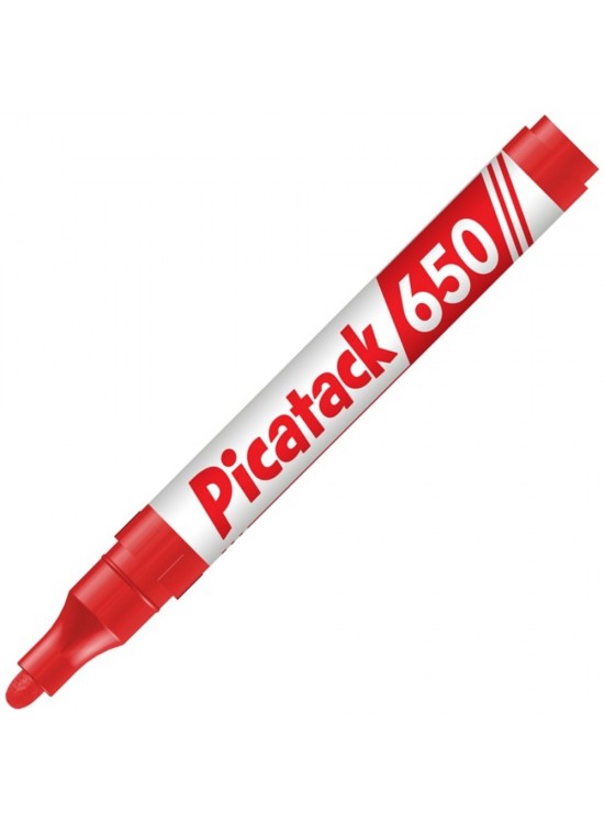 Picatack Permanent Marker 1,5-3 MM Yuvarlak Uç Kırmızı 650 (1 Adet)
