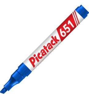 Picatack Permanent Marker 1-5 MM Kesik Uç Mavi 651 (1 Adet)