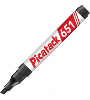 Picatack Permanent Marker 1-5 MM Kesik Uç Siyah 651 (1 Adet)