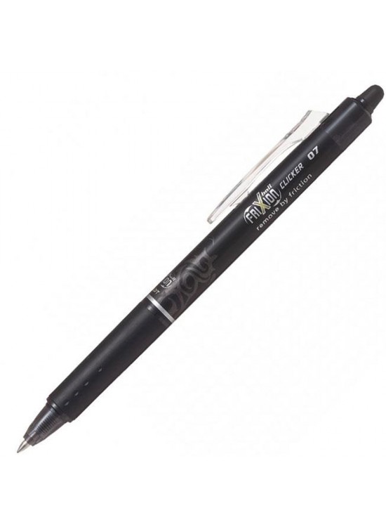 Pilot Tükenmez Kalem Frixion Clicker Bilye Uç Silinebilir 0.7 MM Siyah BLRT-FR7-B (1 Adet)