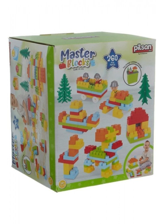 Pilsan Oyuncak Master Bloklar Aksesuarlı 260 Parça 03573